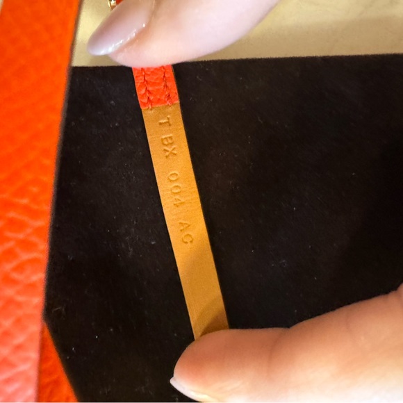 Hermes behapi double tour leather bracelet classic orange gold authentic - Picture 7 of 9